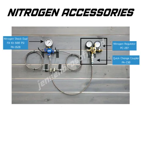 600 PSI Dual Fill Kit, Nitrogen Regulator and Quick Change Coupler Bundle