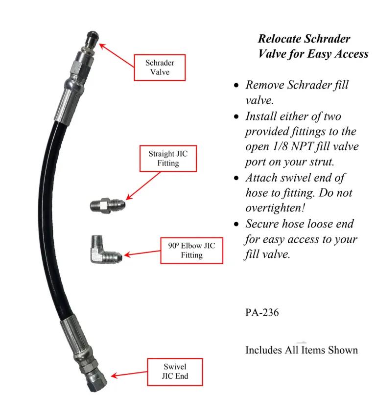 Extension Hose for Schrader Tank Valve