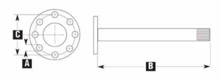 Measuring for Rear Axle Length - Full Float